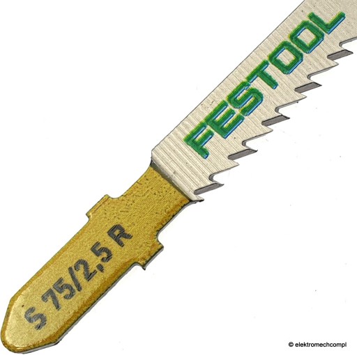 List do priamočiarej píly FESTOOL WOOD FINE CUT S 75/2,5 R zubov DOWN