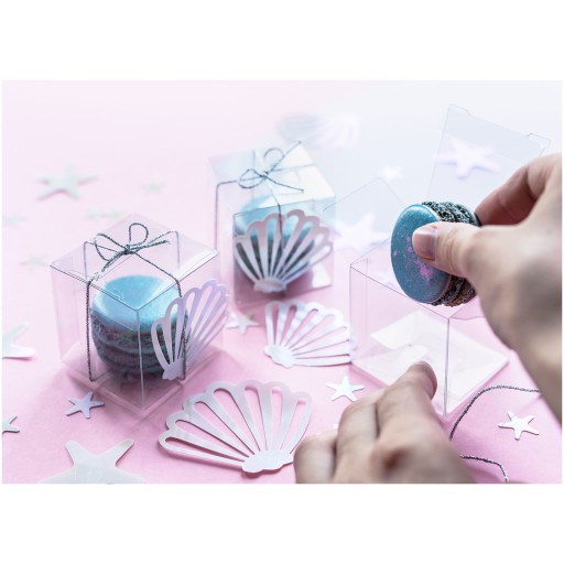 TRANSPARENTNÉ Štvorcové krabičky 5x5x5cm 10 ks