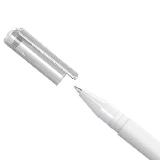 Brilantné pastelové gélové pero 0,8 mm biele 5 ks