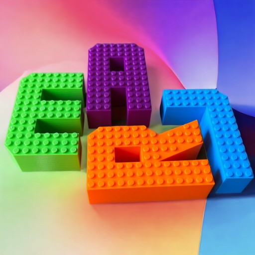 KAJAWIS Stojace písmená 3D písmená v štýle LEGO XL dekorácie do izby Názov BIO