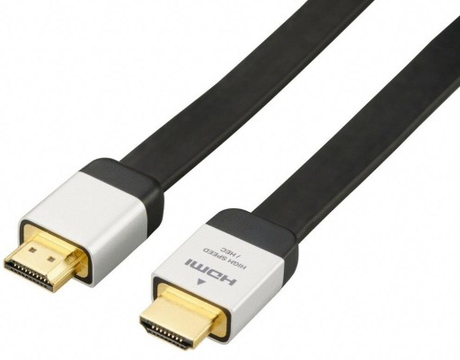 2M plochý HDMI kábel FULL HD 1080p 4K UHD SLIM 3D