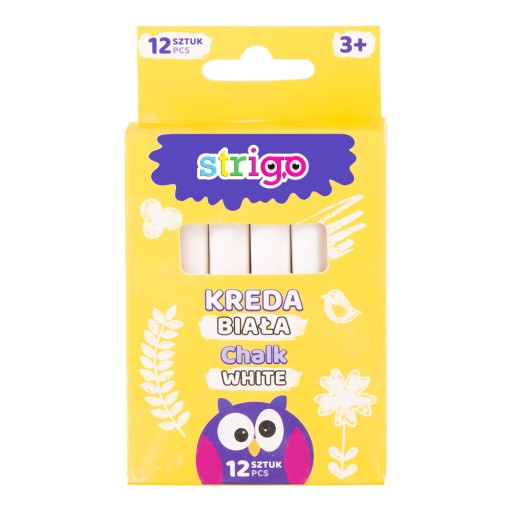 Strigo biela krieda, bezprašná, 12 kusov
