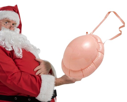 Nafukovacie brucho pre tehotenský hrb Santa Clausa