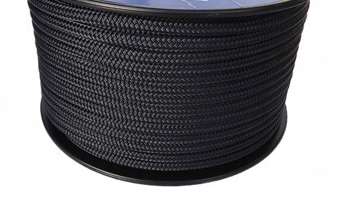 PLACHETNÉ LANO 6mm x 10m ČIERNA - plávajúce