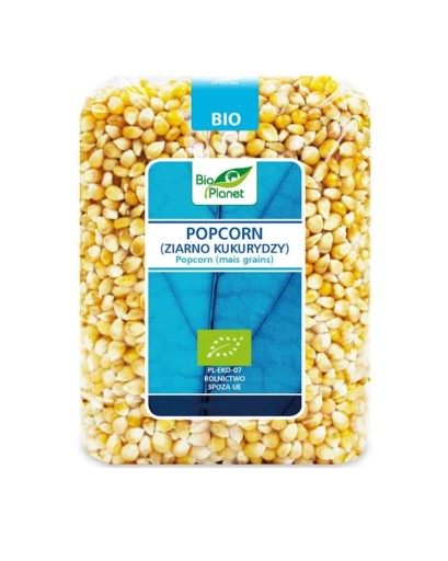 Bio Planet Popcorn kukuričné semeno BIO 1kg Bezlepková zelenina 1000g