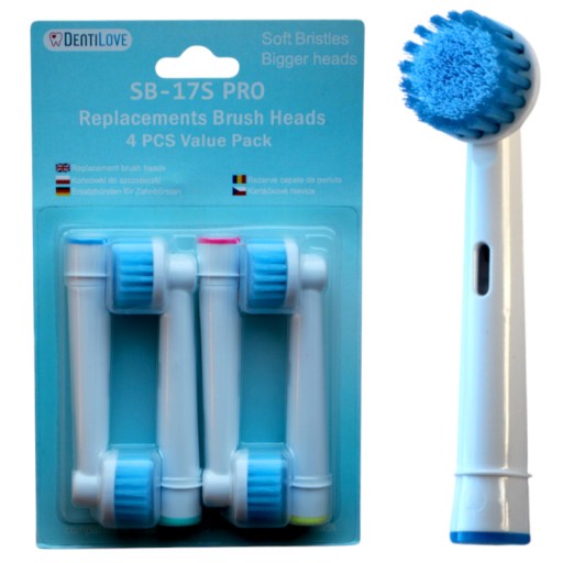 4x hrot Oral-B Sensitive Pro s väčšou hlavou