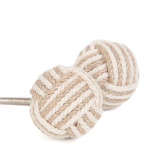 SERASI úchytky na nábytok z juty 3,8x3,8 cm HOMLA