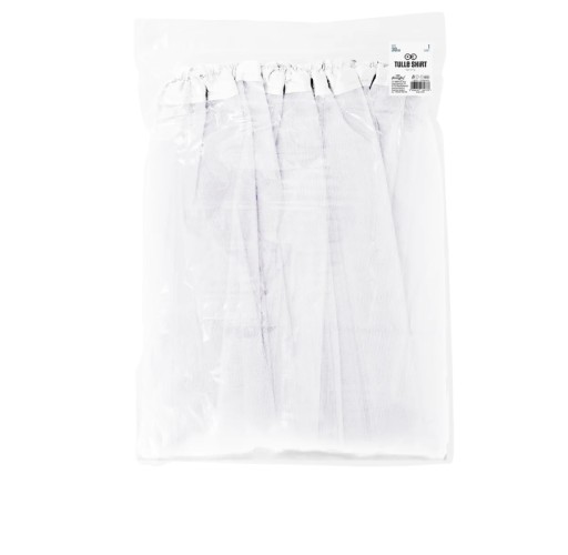 Tylová tutu sukňa dievčenský OUTFIT biela 30 CM karnevalová