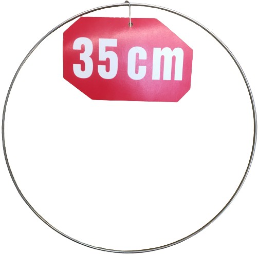 STRIEBORNÝ prsteň/ráfik na lapače snov/makramé 35 cm