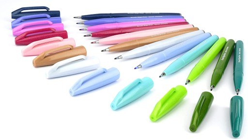 Znak štetca - Pentel - oliva