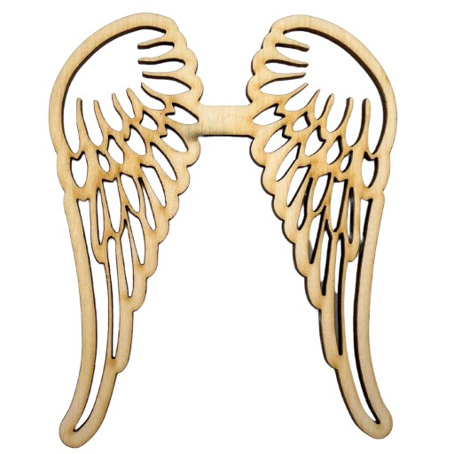 Drevené anjelské krídla 12x10cm Macrame Base Angel Wings