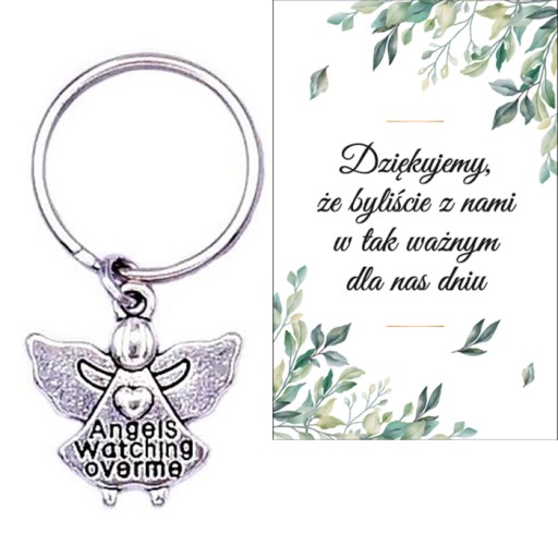 ĎAKUJEME HOSTOM DARČEK SVADOBNÝ ANJEL KĽÚČOVKA SPOMIENKY