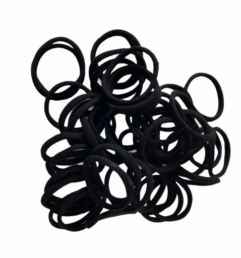 Gumy SET Gumy na vlasy SPRINGS BLACK UNIVERSAL 2 ks