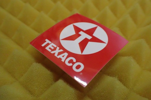 NÁLEPKA TEXACO NÁLEPKA 5 x 4,9 cm