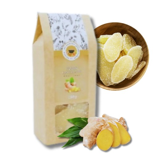 Kandizovaný zázvor 150g kartón Čas na čaj