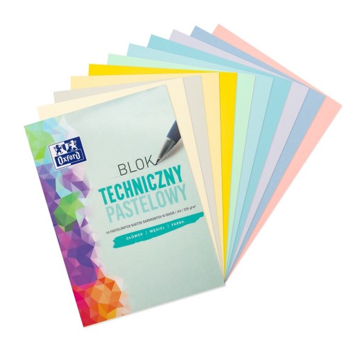 TECHNICKÝ BLOK A4 10 PASTELOVÝ OXFORD LIST