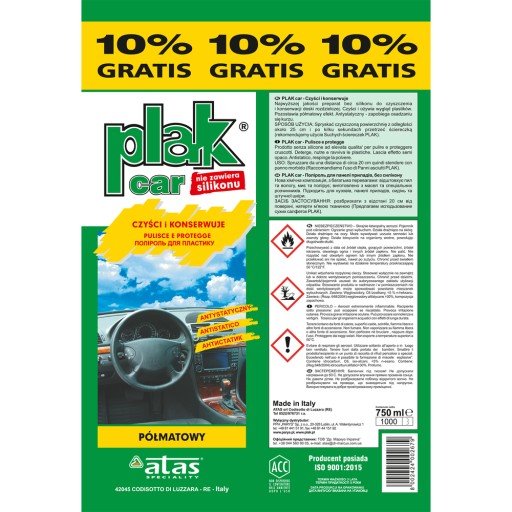 ATAS PLAK POLOMATNÝ 750 ml +10% PRE KOKPIT MAT