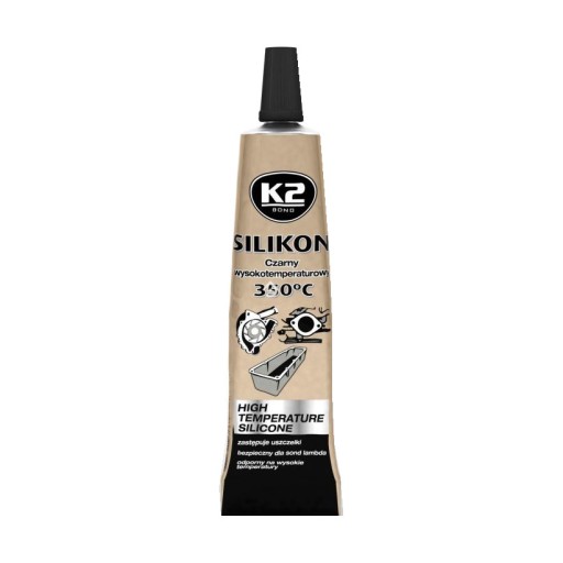 K2 ČIERNY SILIKÓN 21G. B205N VYSOKOTEPLOTNÝ SILIKÓN
