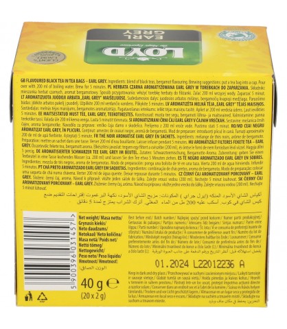 Classic Black Tea Express Black Tea Earl Grey Bergamot 20T LOYD