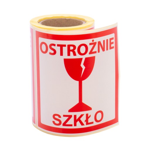Výstražné nálepky Výstražné sklo 100
