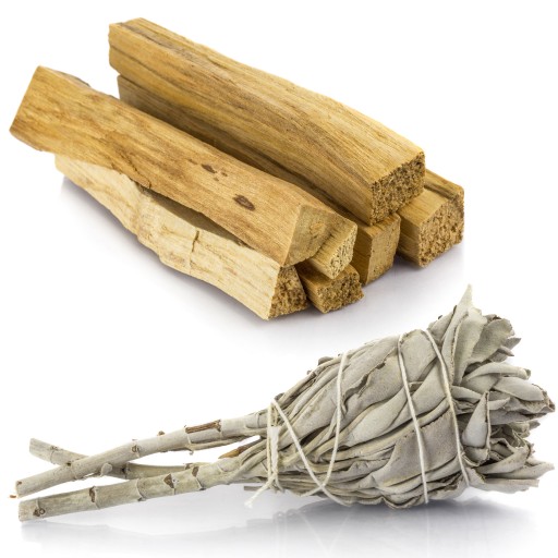 PALO SANTO KADIDLO + SÚPRAVA BUNDLE BIELEJ ŠALVI