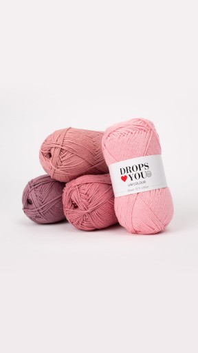 50 g bavlny DROPS Loves You 7 dusty pink 13