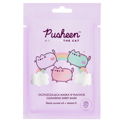 PUSHEEN Hydratačná plátová maska s olejom z ríbezlí