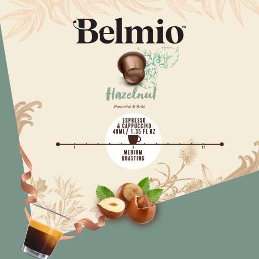 Oriešková káva Belmio pre Nespresso 10
