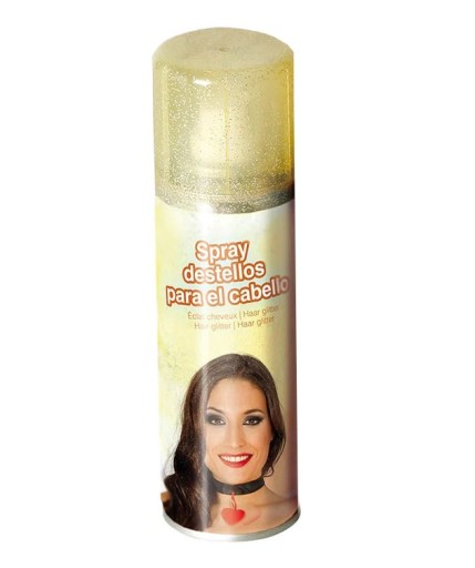 Zlatý glitrový sprej na vlasy 125 ml
