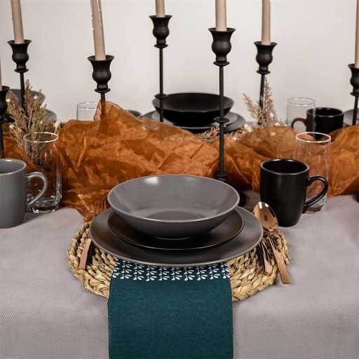Hlboký GREY DINNER tanier na polievku
