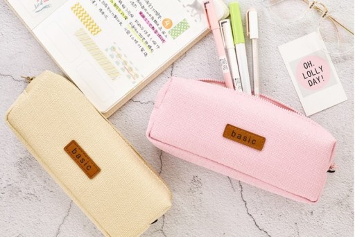 ANGO Pencil Case Pouch Compartment Pouch krémová kozmetika