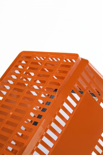 Košík Nákupný košík, oranžový plastový nákupný košík