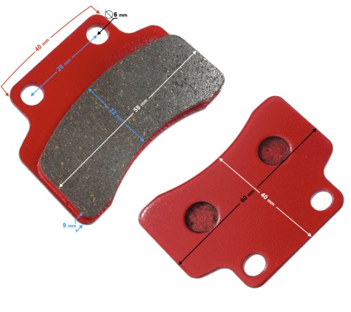 Predné brzdové platničky SCOOTER 50cm3 Firefox E4