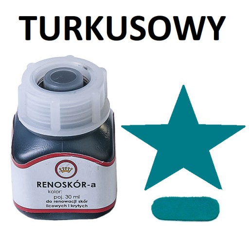 FARBA NA KOŽU RENO KOŽA tyrkysová