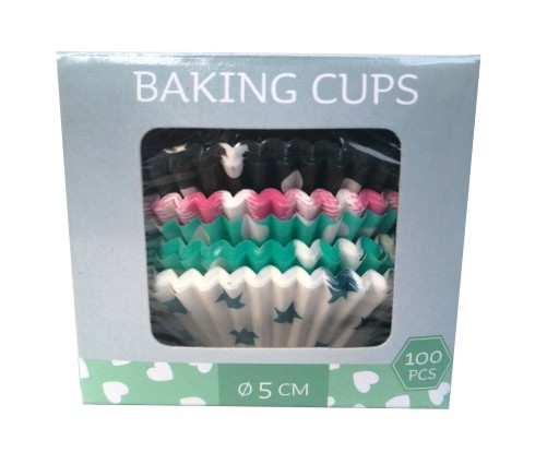 Formičky na papier na cupcaky, muffiny, 5 cm, 100 ks