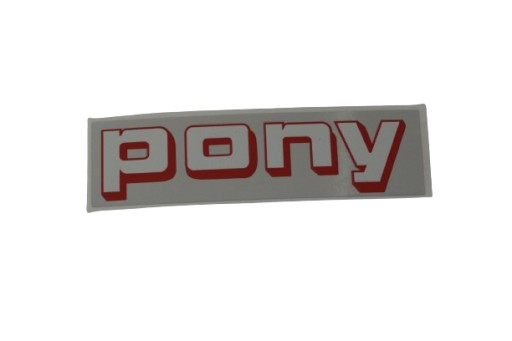 NÁLEPKA NA MOTOR PONY M1 M2 M3 301 PONY ČERVENÁ