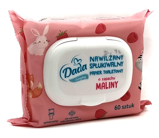 Vlhčený voňavý toaletný papier Dada 60 ks