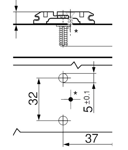 Vodítko BLUM EXPANDO 8,5MM 174E6100.01