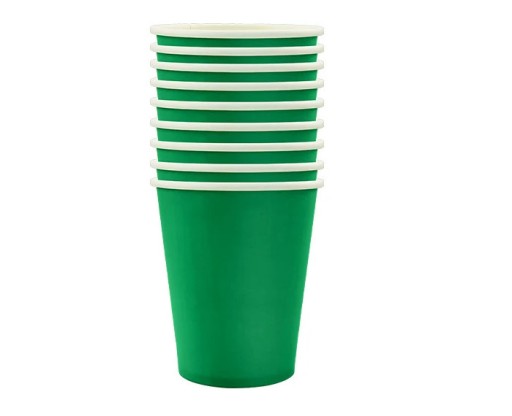 ZELENÉ narodeninové papierové poháre 220ml párty