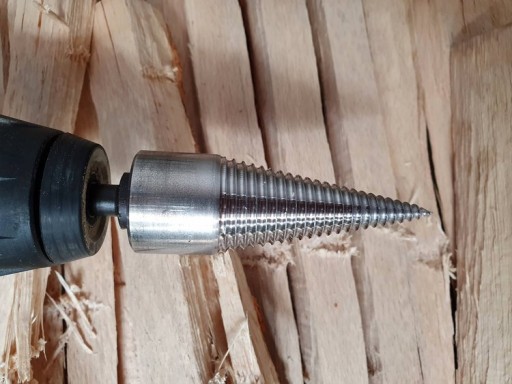 Vrták 32 mm na štiepanie dreva, kužeľ, štiepací vrták HEX10