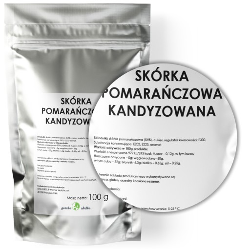 POMERANČOVÁ KÔRA, kandizované talianske kocky, 100g