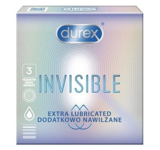 DUREX INVISIBLE extra tenké kondómy 3 ks