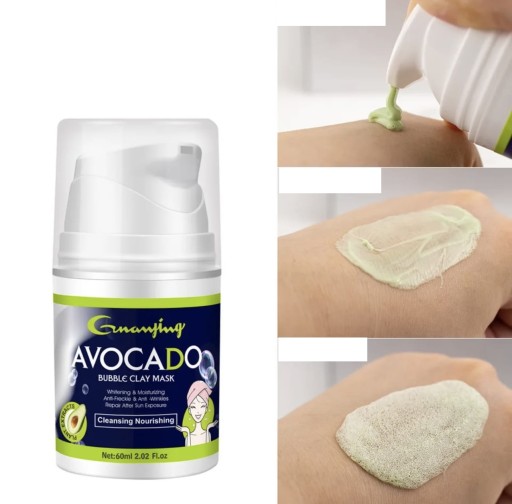 BUBBING čistiaca pleťová maska s kyselinou hyalurónovou AVOCADO 60ml