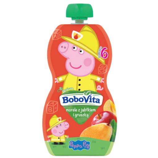 BOBOVITA Mousse Marhule Jablká Hrušky 6 m+ 100 g