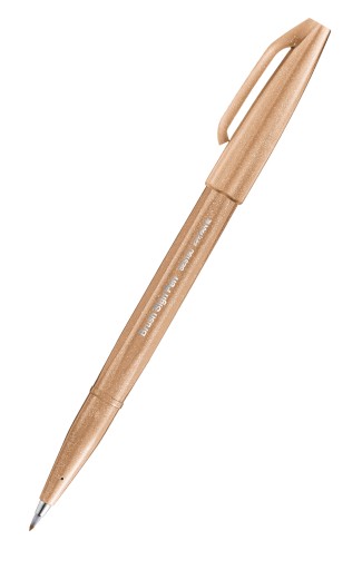 Fixka PENTEL na LETTERING, svetlohnedá