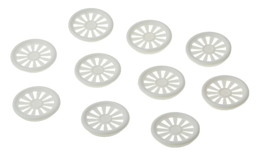 PLASTOVÝ NÁBYTOK VENTIL 40 mm BIELY 10 kusov