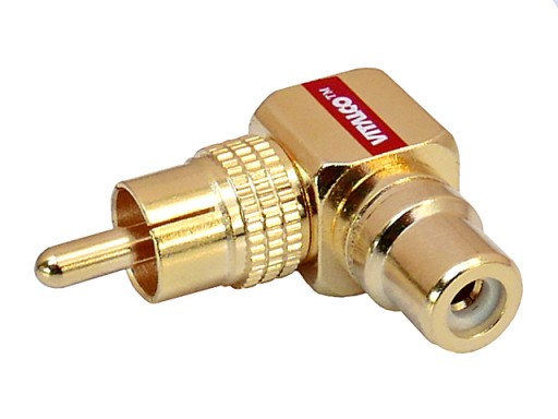 Uhlový adaptér RCA/CINCH RCA/zástrčka-RCA/jack HQ GOLD VITALCO