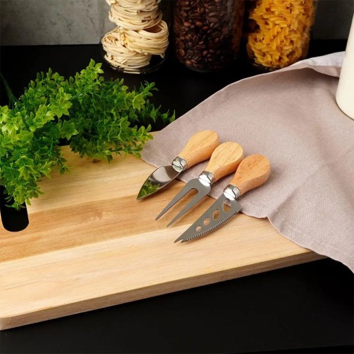 EXCELLENT HOUSEWARE nerezový príbor na syr, 3 ks.