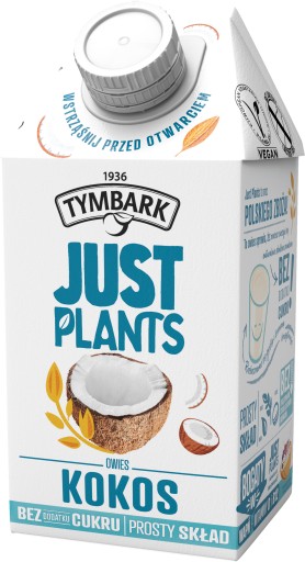 Rastlinné mlieko Just Plants Kokosový ovsený rastlinný nápoj 500ml Tymbark