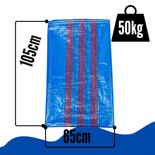 50 kg vrecia 65 x 105 cm uhoľná drť, husto tkané